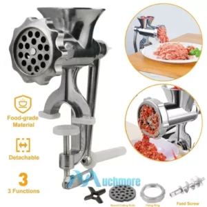 Heavy Duty Manual Meat Grinder Mincer Stuffer Sausage Pasta Filler Maker Machine